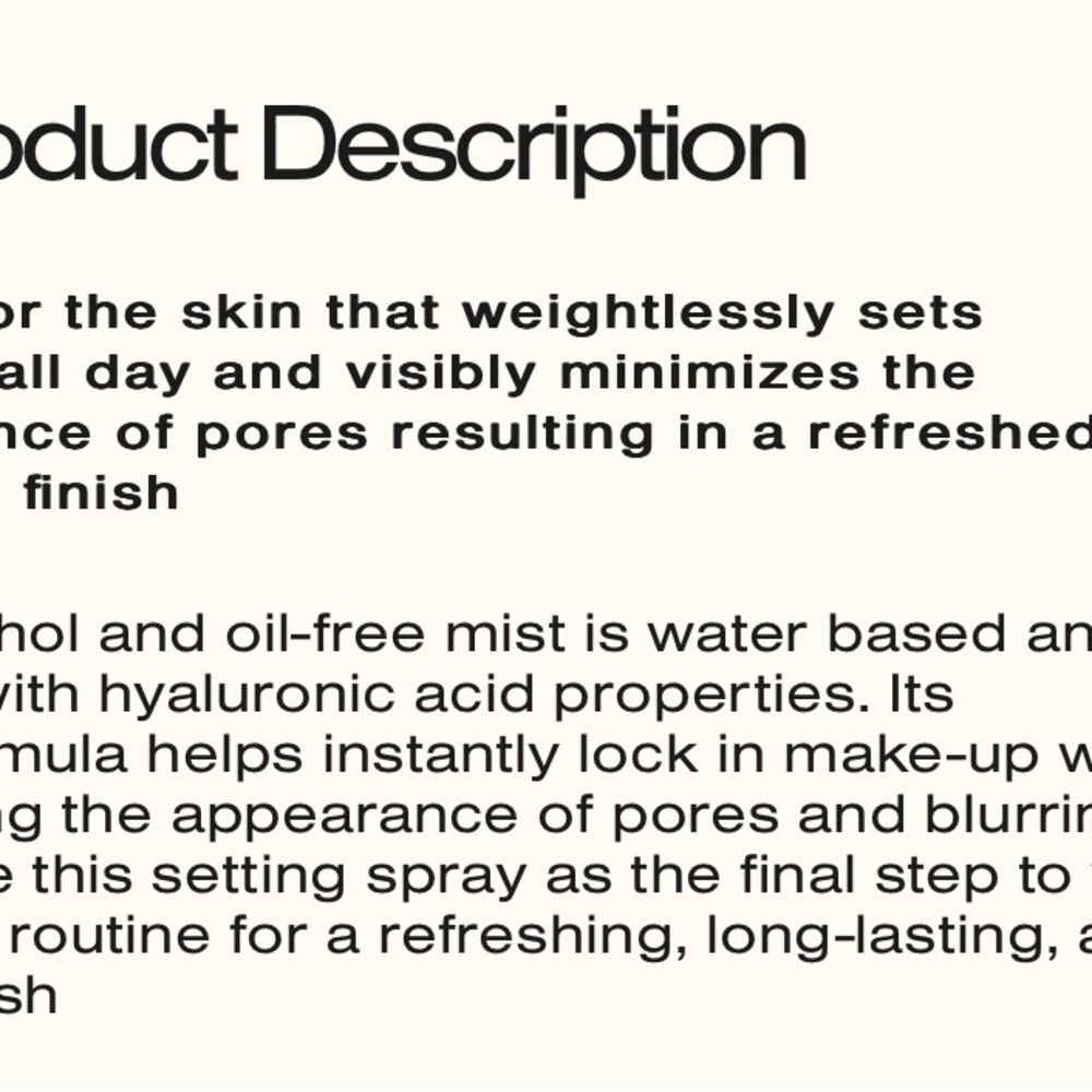 NIB Tys beauty setting spray - Picture 3 of 4